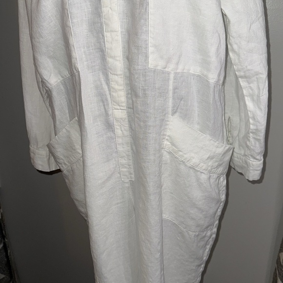 Whistles White Linen Cropped Jumpsuit - Picture 3 of 11